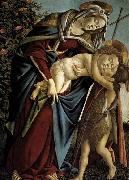 BOTTICELLI, Sandro Madonna and Child and the Young St John the Baptist china oil painting artist